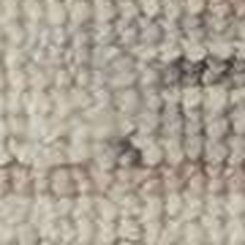 5' X 8' Gray and Ivory Wool Floral Hand Knotted Area Rug