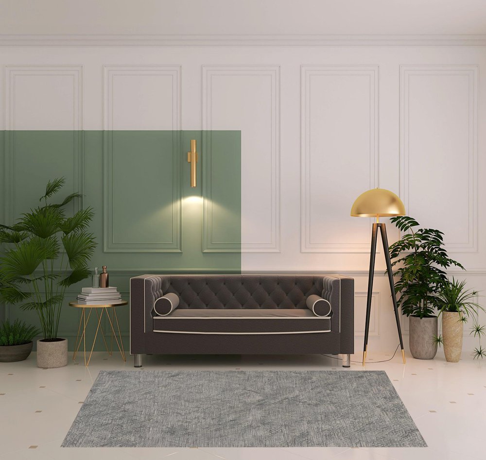 12' X 15' Gray Abstract Hand Woven Area Rug