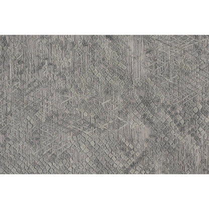 12' X 15' Gray Abstract Hand Woven Area Rug