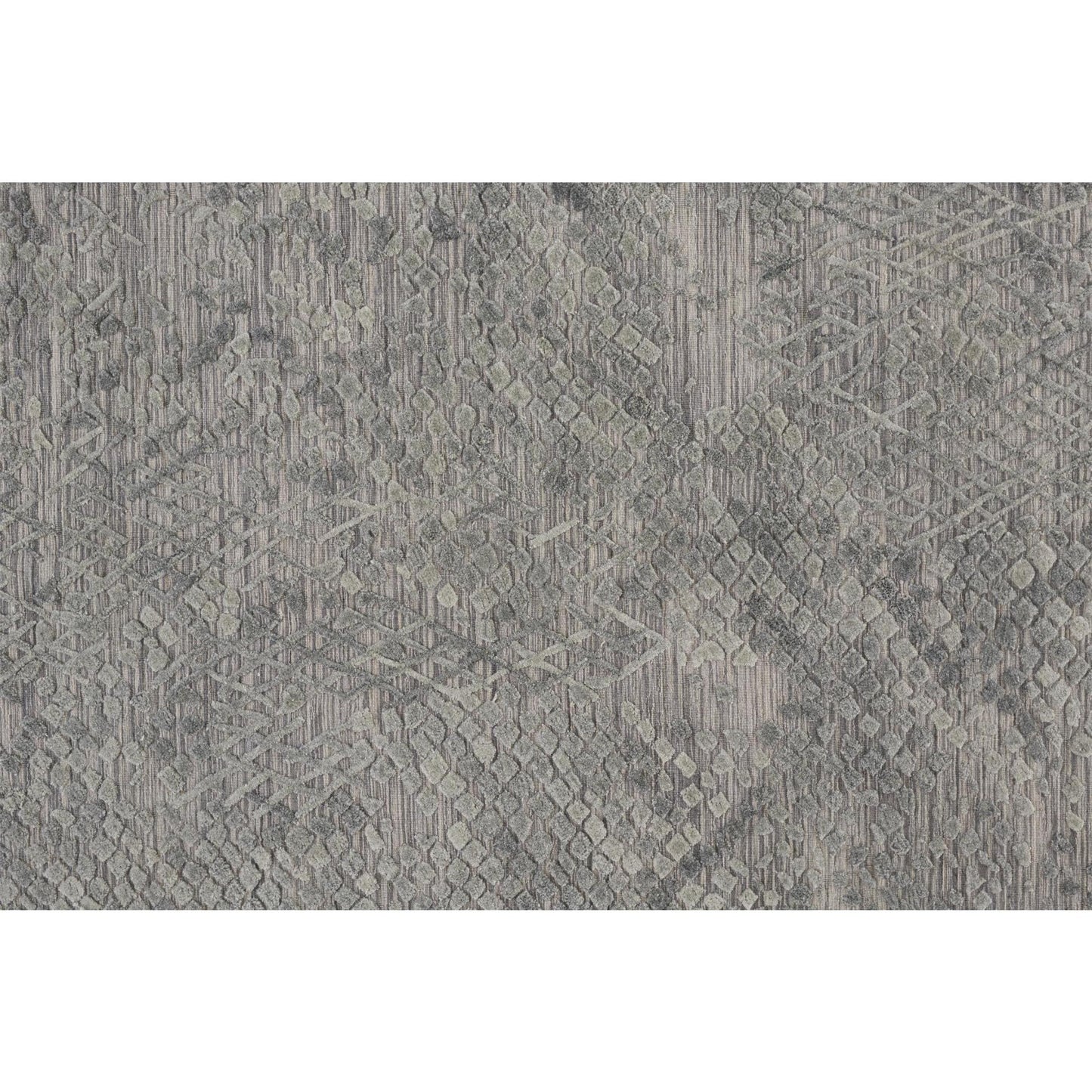 5' X 8' Gray Abstract Hand Woven Area Rug