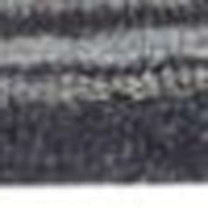 2' X 3' Blue Gray And Charcoal Wool Floral Hand Tufted Area Rug