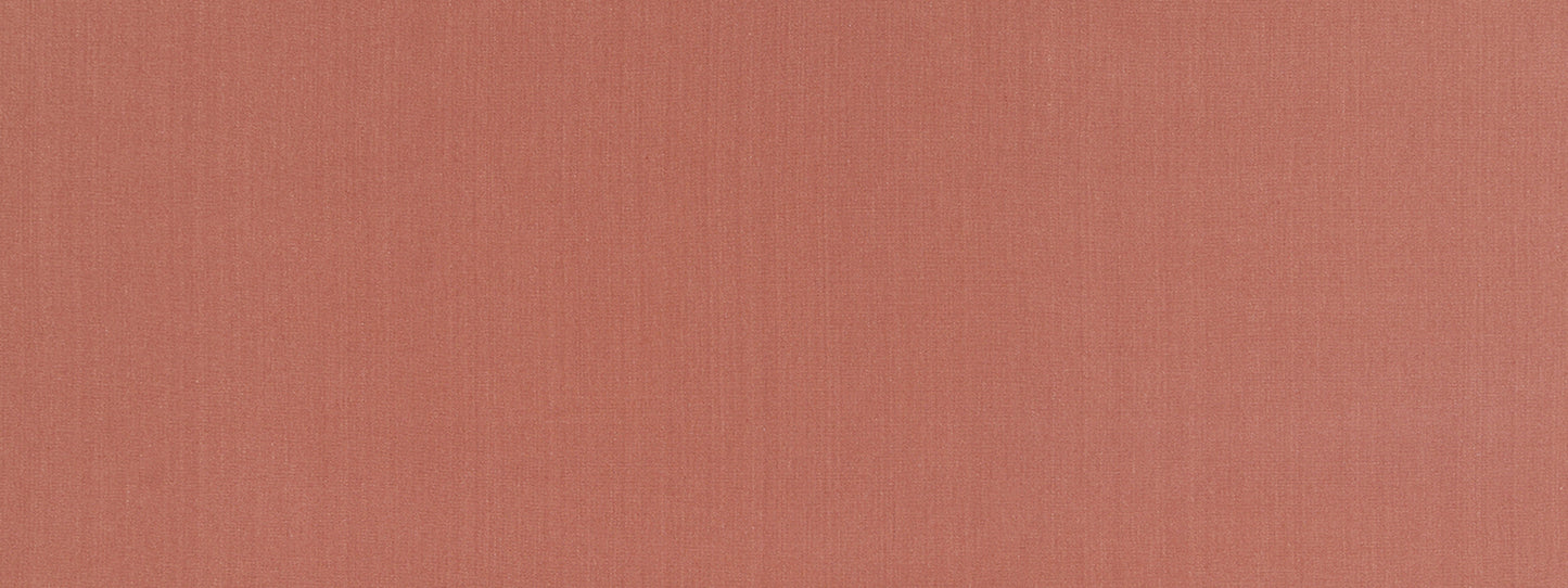 Peachy-coral fabric texture close-up; soft woven textile swatch in warm orange-pink.