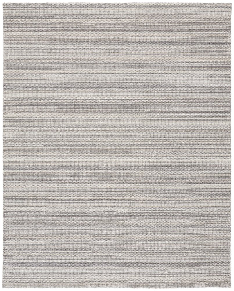 8' X 10' Taupe And Gray Wool Hand Woven Area Rug