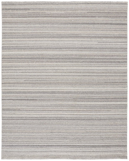 8' X 10' Taupe And Gray Wool Hand Woven Area Rug
