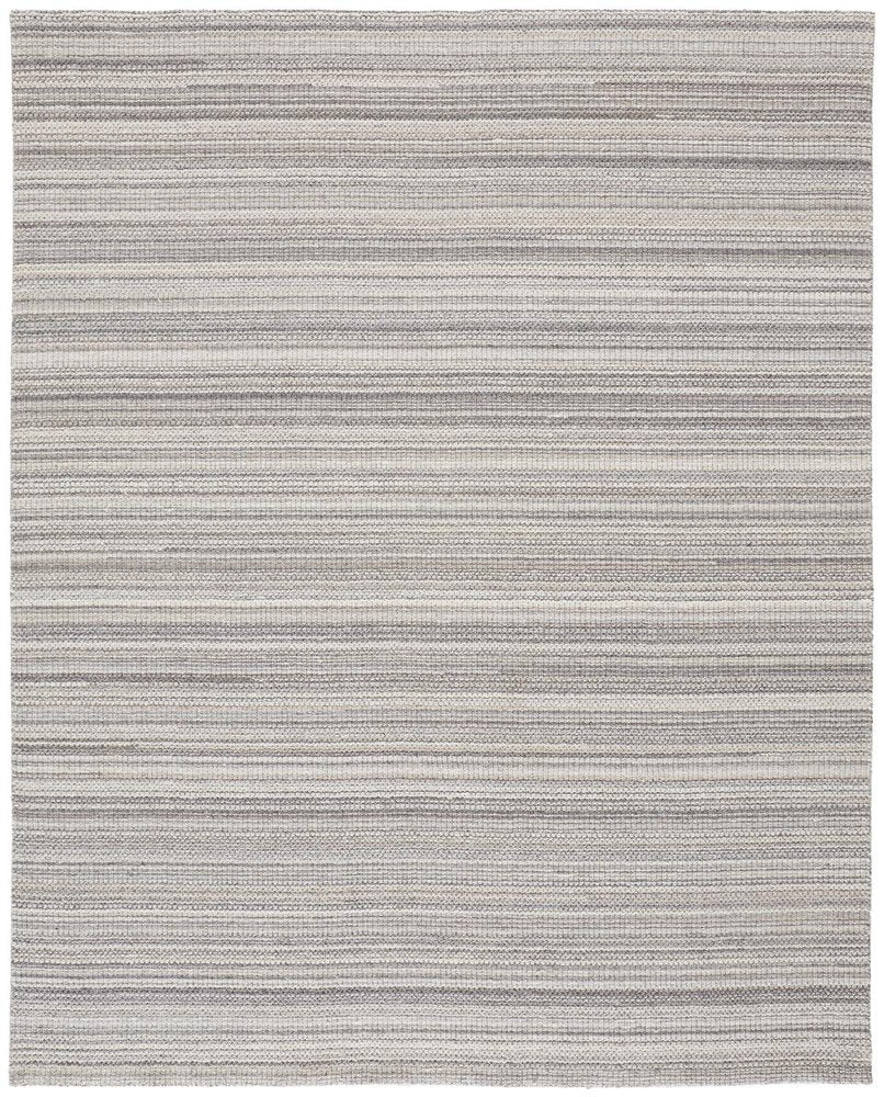 8' X 10' Taupe And Gray Wool Hand Woven Area Rug