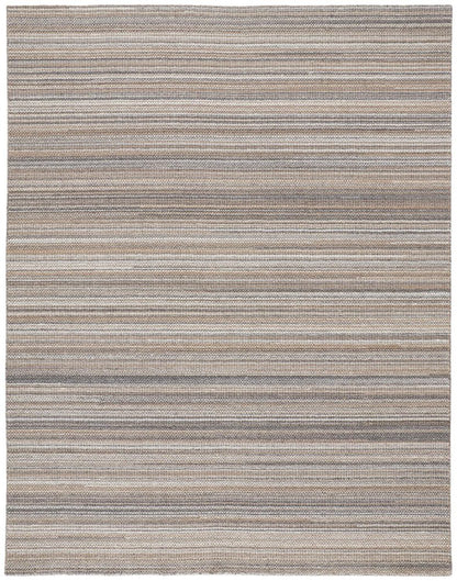 2' X 3' Ivory Wool Hand Woven Stain Resistant Area Rug