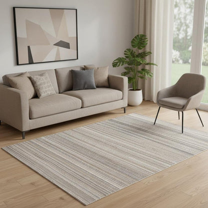 2' X 3' Ivory Wool Hand Woven Stain Resistant Area Rug
