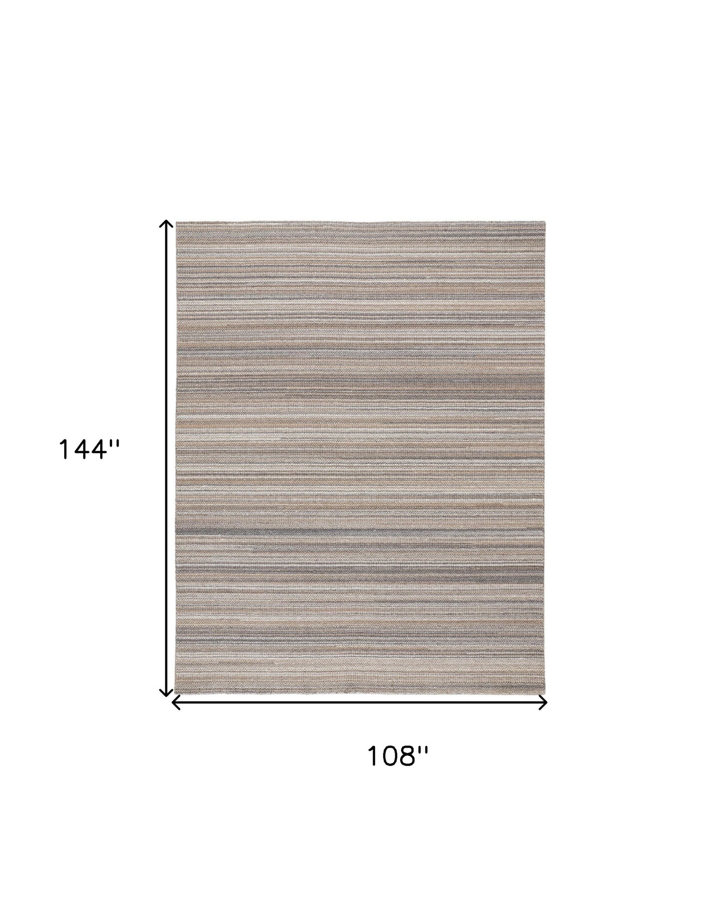 5' X 8' Ivory Wool Hand Woven Stain Resistant Area Rug