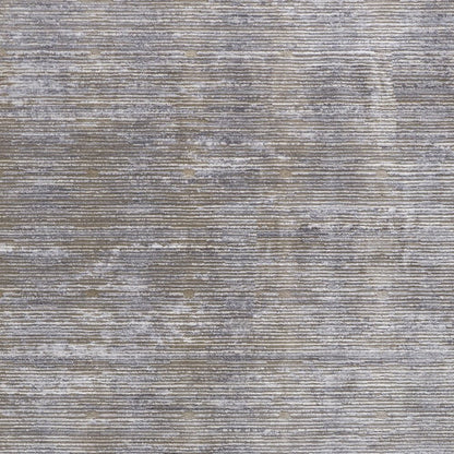 8' X 10' Taupe Silver and Tan Abstract Power Loom Non Skid Area Rug