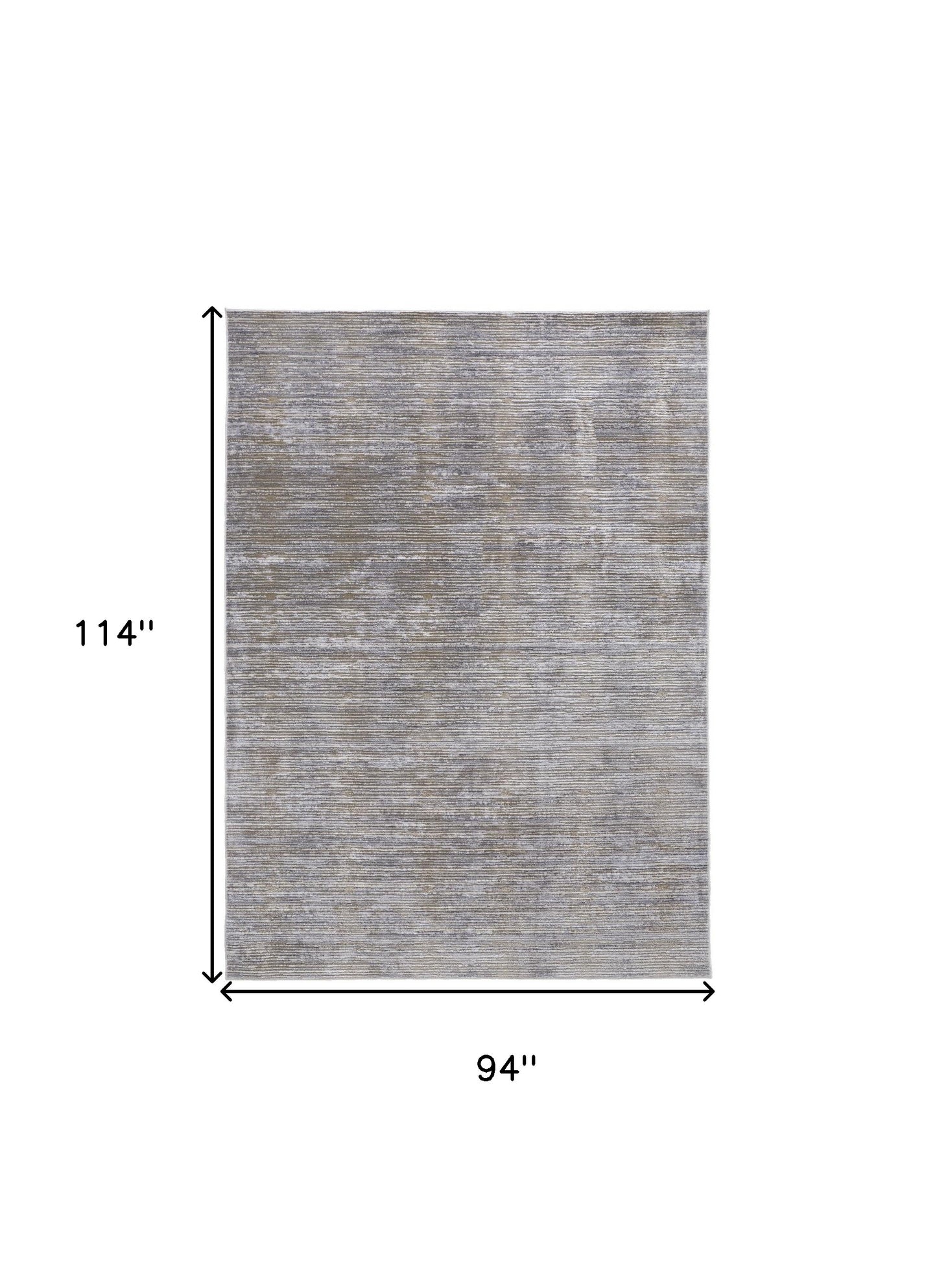 4' X 6' Taupe Silver And Tan Abstract Power Loom Area Rug