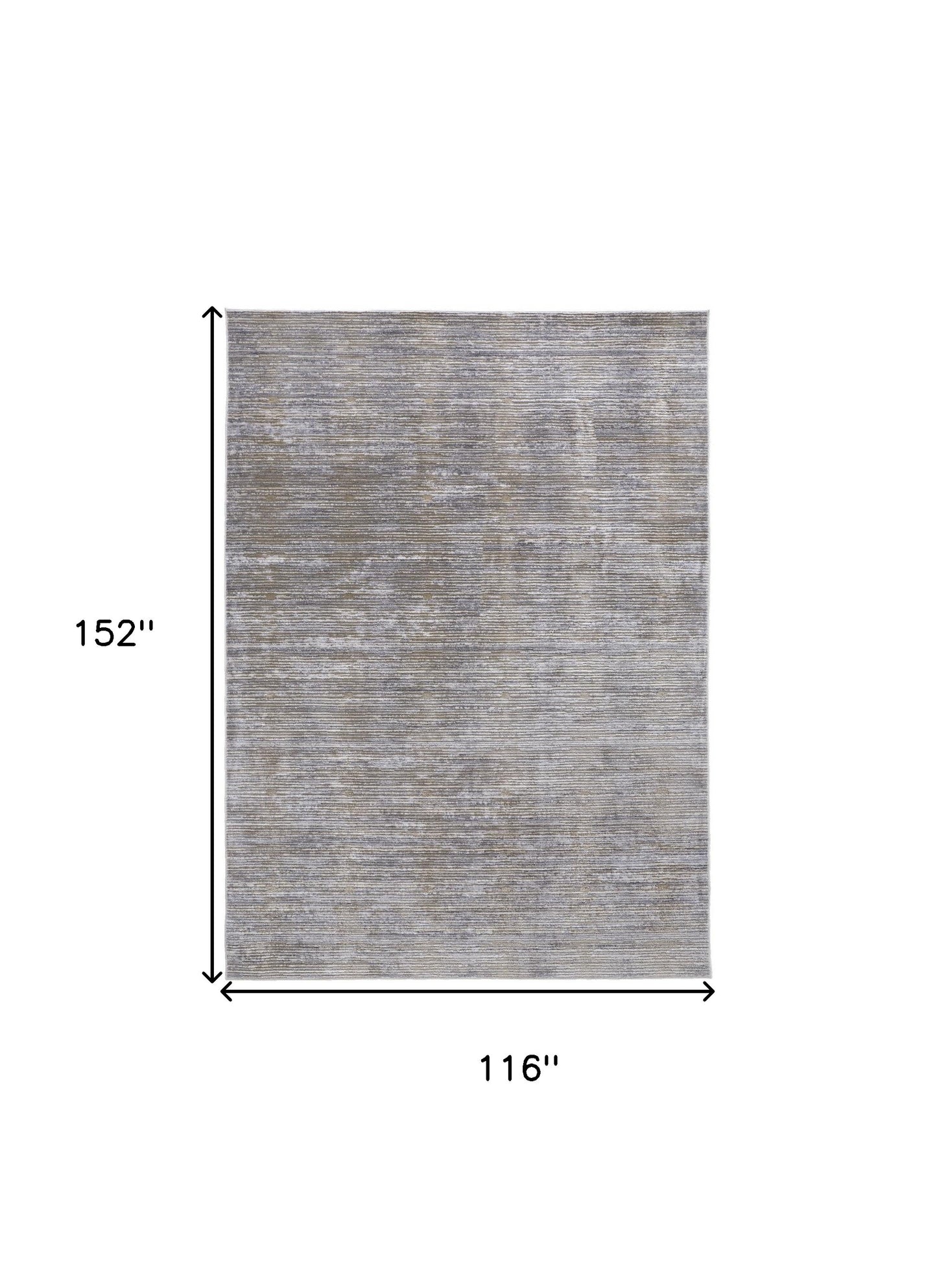 4' X 6' Taupe Silver And Tan Abstract Power Loom Area Rug