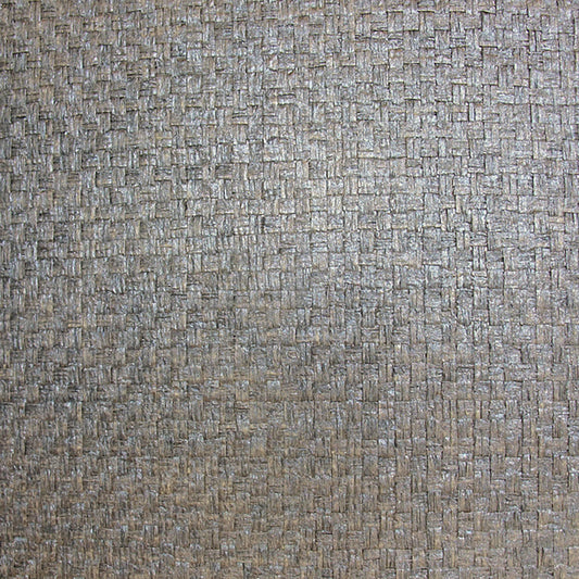 JF Fabrics -Wallpaper 5147 97 Wallpaper Brown,Grey,Silver  Grasscloth - 5072797 W6331