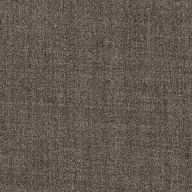 Pewter-gray textured upholstery fabric swatch with speckled, wool-like pile; close-up view.