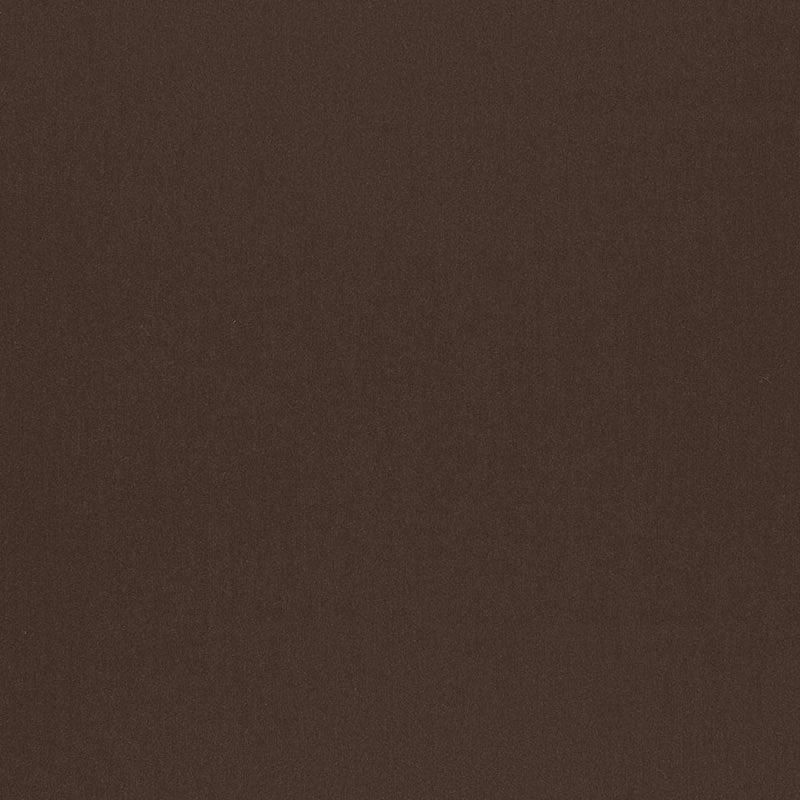 Espresso wool satin high-performance fabric swatch; solid dark brown color with a smooth satin finish for fashion or upholstery.