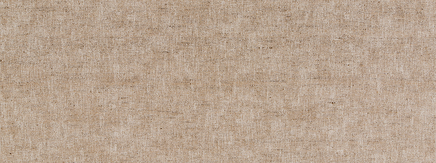 Chestnut sunwashed slub fabric with natural fibers; linen-style woven texture for crafts or upholstery.