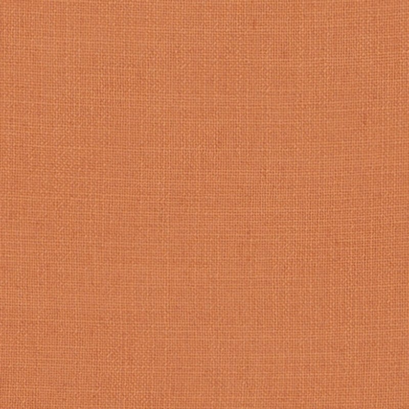 Close-up of orange woven fabric with visible texture and warm terracotta hue.