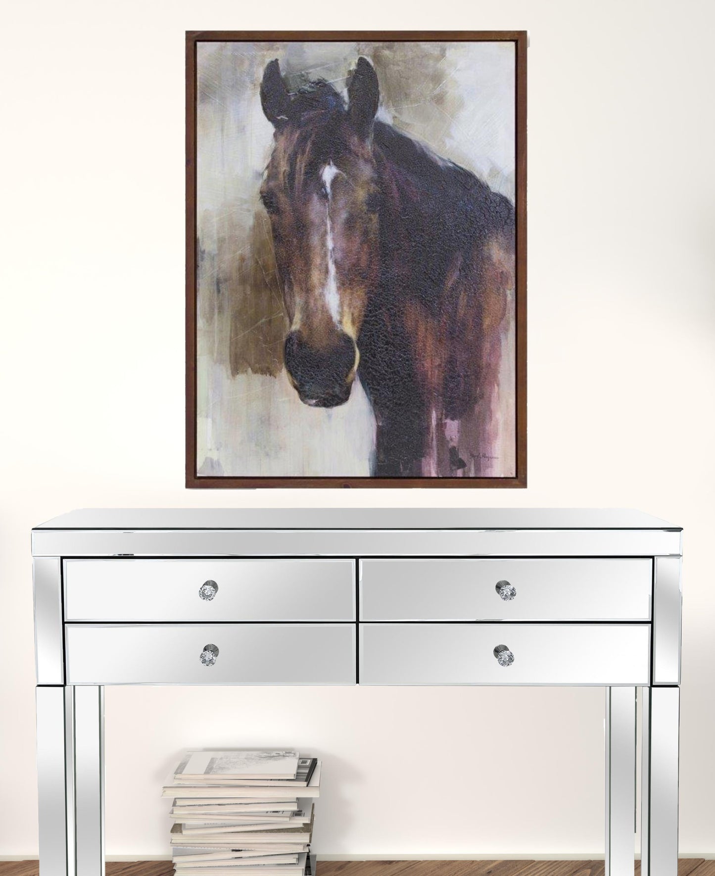 Brown Fabric Horse Wall Decor