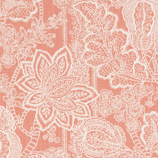Duralee De42670 | 31-Coral  Print     - 516410