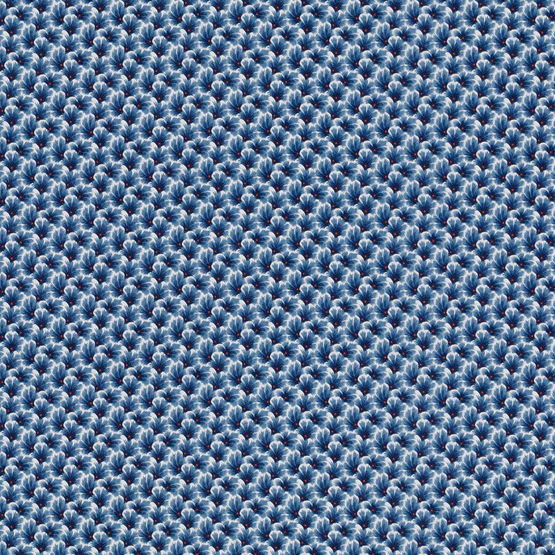 Duralee De42667 | 54-Sapphire  Print     - 516420