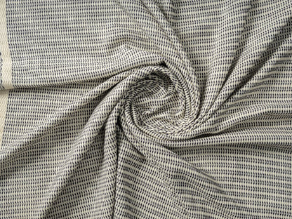 50" X 60" Orange Woven Cotton Striped Throw Blanket with Fringe