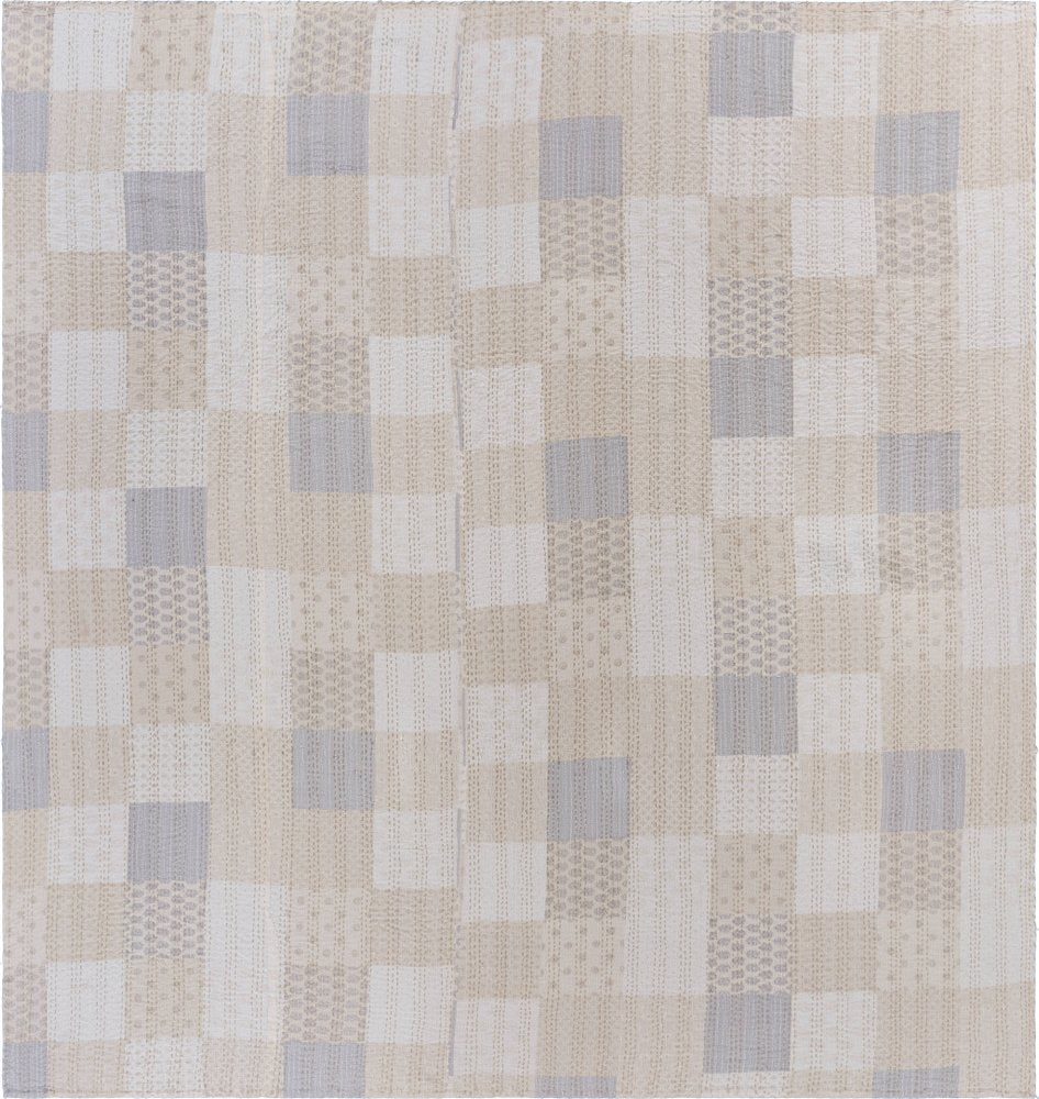 Pink Knitted Cotton Geometric Throw