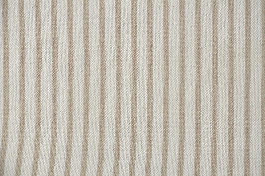 50" X 60" Gray and White Woven Cotton Striped Throw Blanket with Tassels