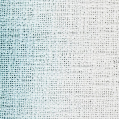 50" X 60" Black and White Woven Cotton Ombre Throw Blanket with Fringe
