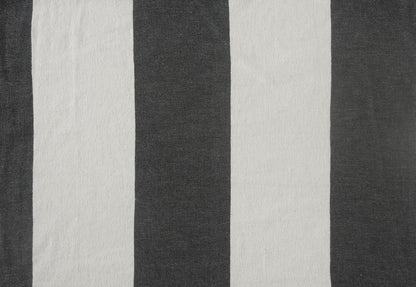 50" X 60" Blue and White Cotton Woven Striped Throw Blanket with Tassels