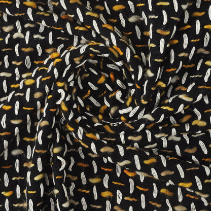 Black and Blue Woven Cotton Geometric Throw Blanket