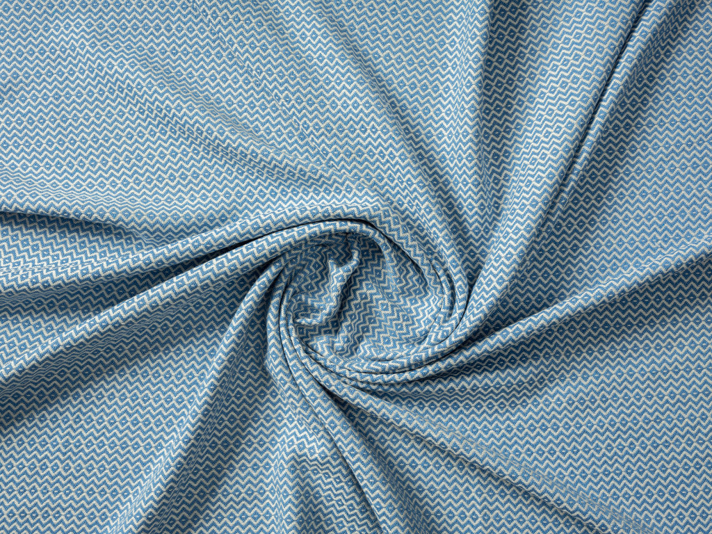 Gray Woven Cotton Geometric Throw Blanket