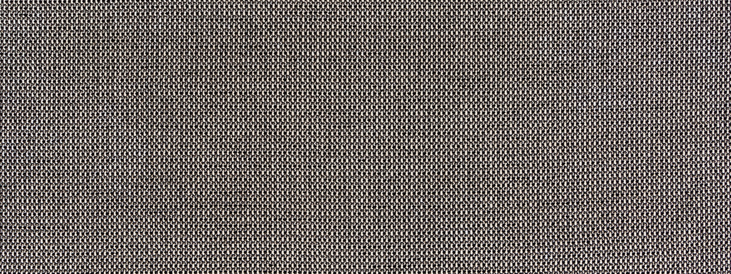 Dark gray checkerboard tweed upholstery fabric texture with subtle heather flecks.