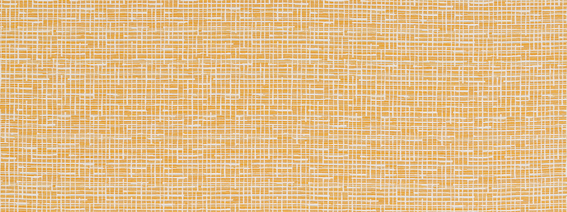 Warm beige woven fabric with linen texture & subtle orange crosshatch grid; ideal for upholstery or crafts.