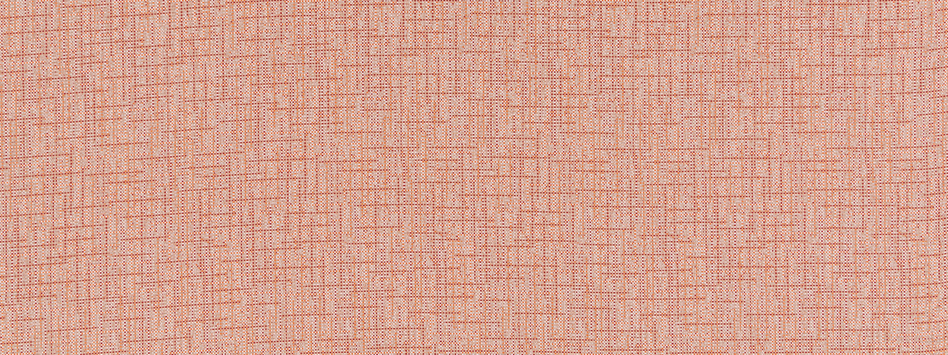Peach-textured fabric with a crosshatched linen weave in warm coral-pink; close-up fabric swatch.