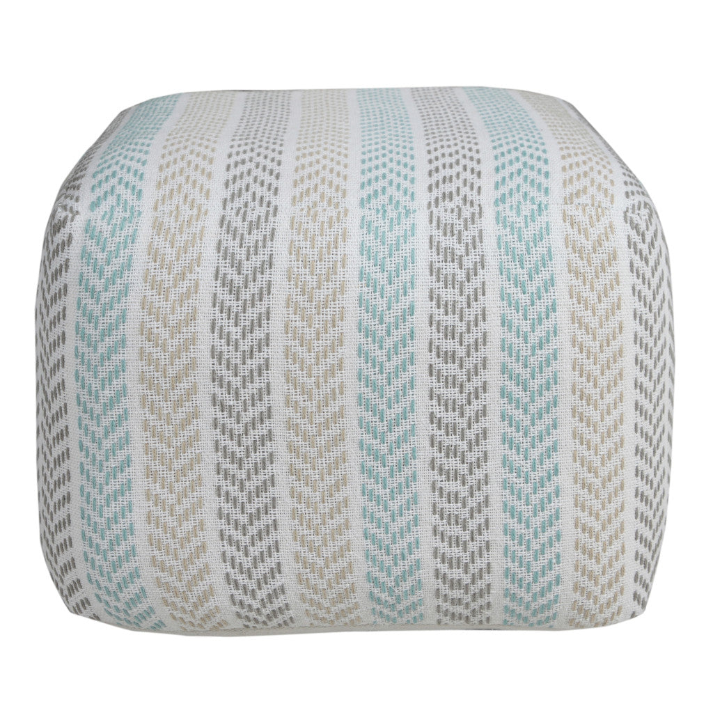 18" Cotton Ottoman