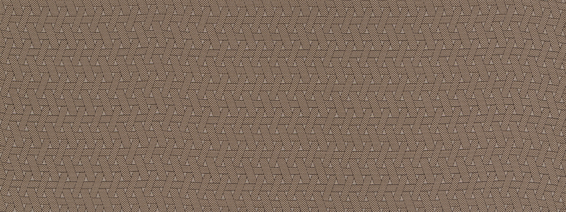 Espresso-brown leather-like textured weave with a repeating chevron pattern, upholstery fabric.