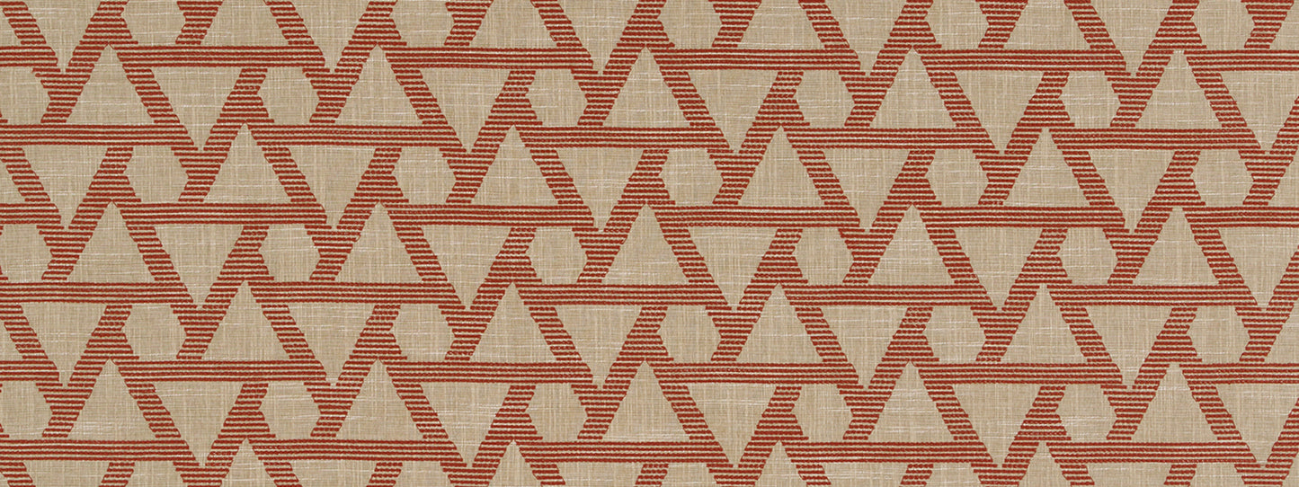 Robert Allen @ Home Geo Stitch | Persimmon  Woven     - 518989