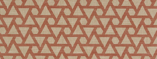 Robert Allen @ Home Geo Stitch | Persimmon  Woven     - 518989
