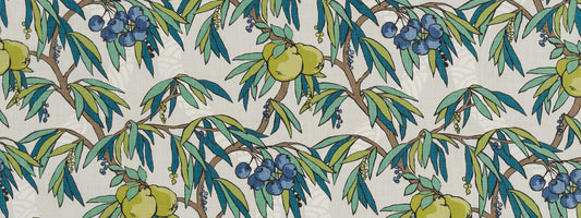 Robert Allen @ Home Nouveau Fruit | Peacock  Print     - 519049