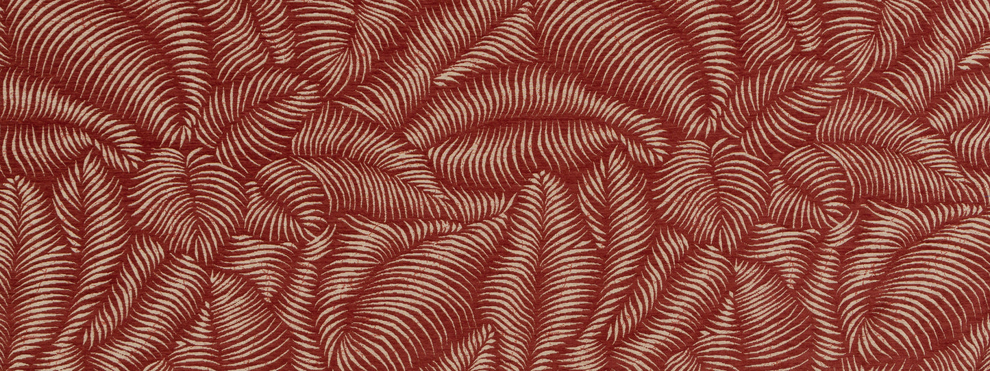 Robert Allen @ Home Tropic Ferns Bk | Cinnabar  Woven     - 519159