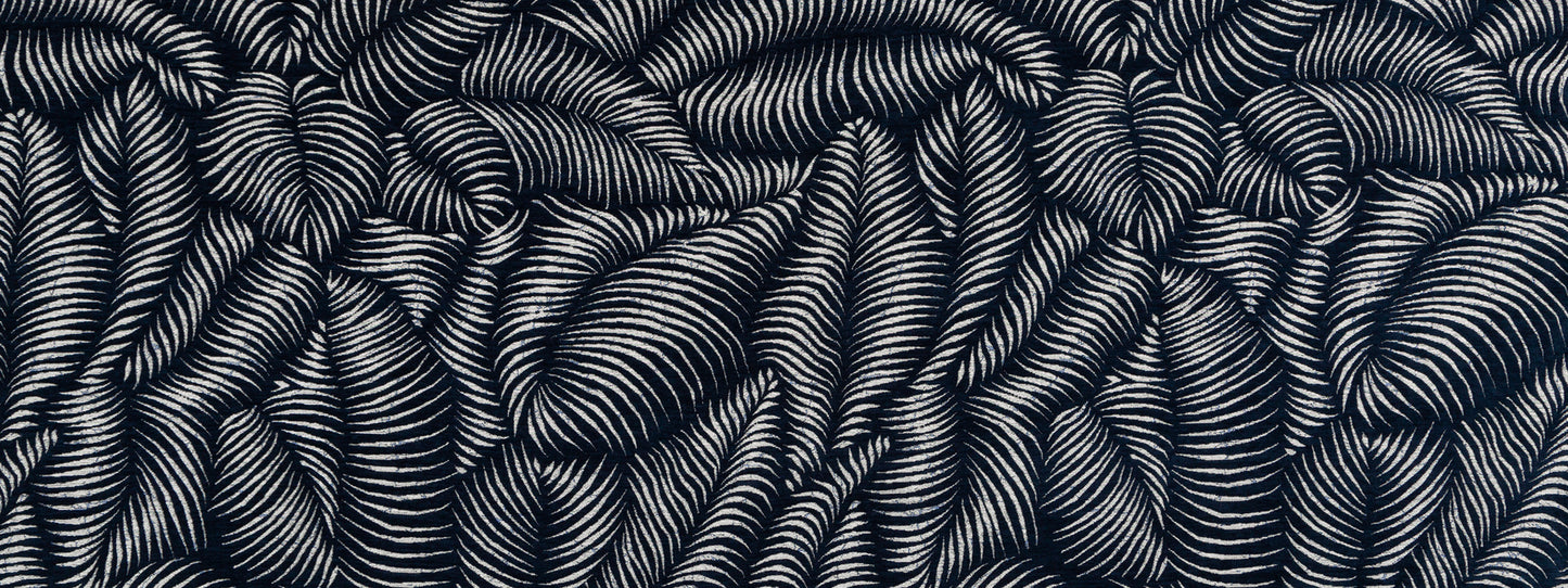 Robert Allen @ Home Tropic Ferns Bk | Lapis  Woven     - 519160