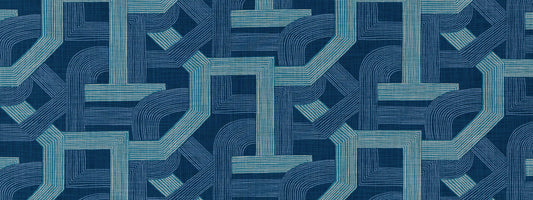 Robert Allen @ Home Contour Lines | Lapis  Print     - 519230