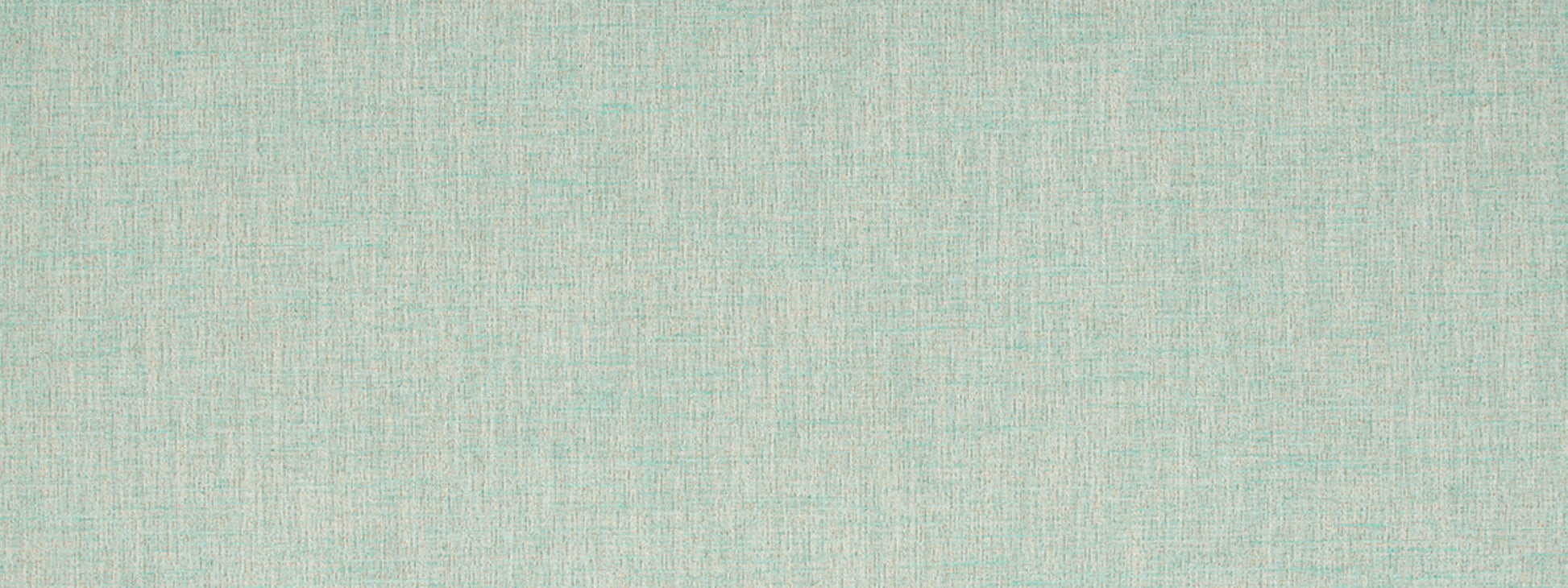 Aqua upholstery fabric close-up with a woven, linen-like texture and subtle cross-hatch.