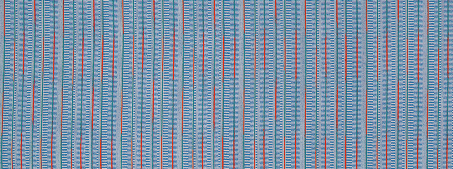 Robert Allen Dashed Lines | Azure  Upholstery     - 519886