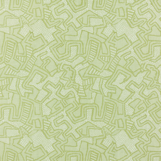 SCHUMACHER  RAOUL TEXTILES SAIBO PRINTS PRINTS OLIVINE   - 519V69