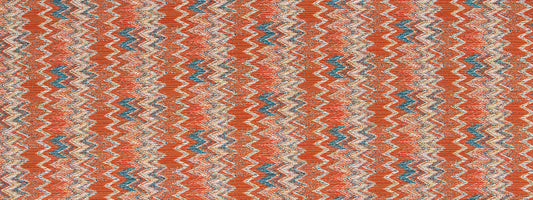 Robert Allen Sawtooth Wave | Tomato  Upholstery     - 520033