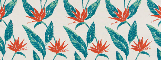 Robert Allen Crane Lily | Tomato  Upholstery     - 520134