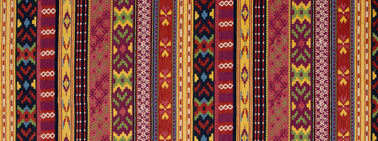 Robert Allen Pueblo Stripe | Tomato  Upholstery     - 520231