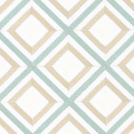 Duralee Da61860 | 594-Aqua/Gold  Drapery     - 520308