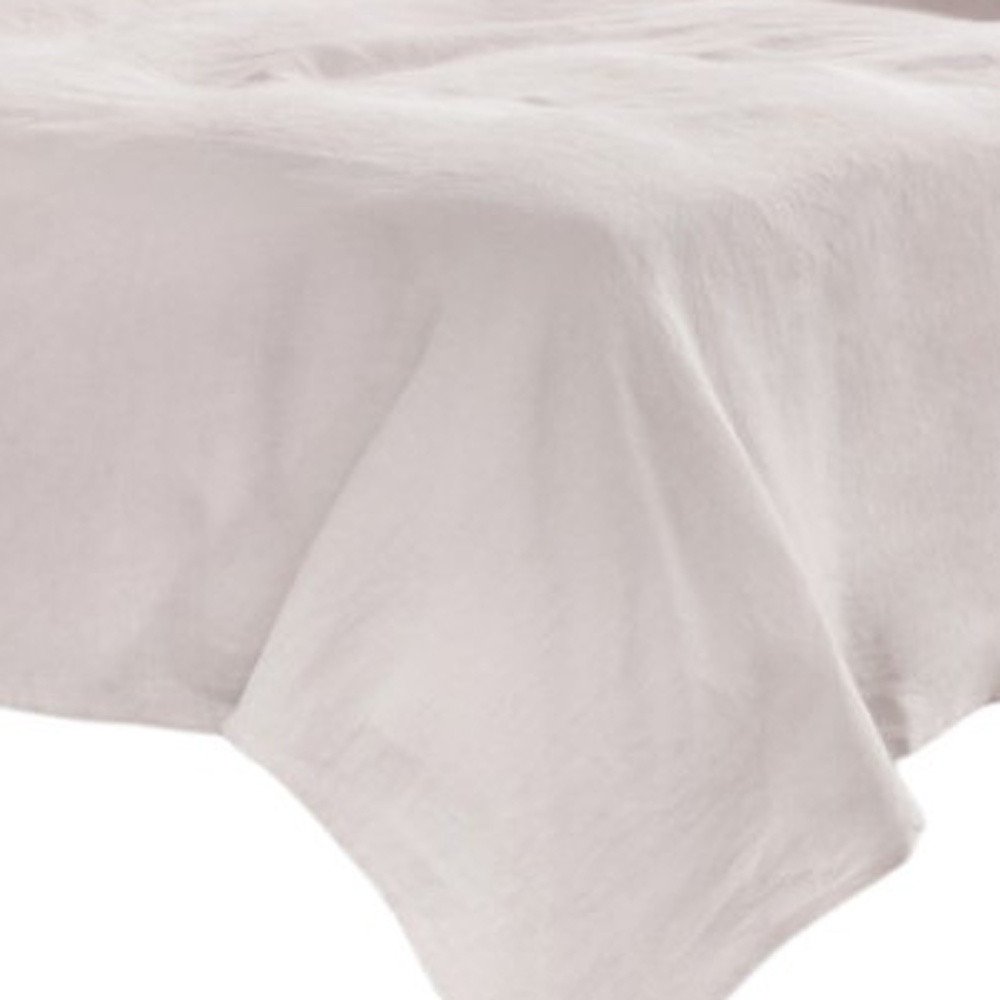Four Piece Light Pink Linen Sheet Set
