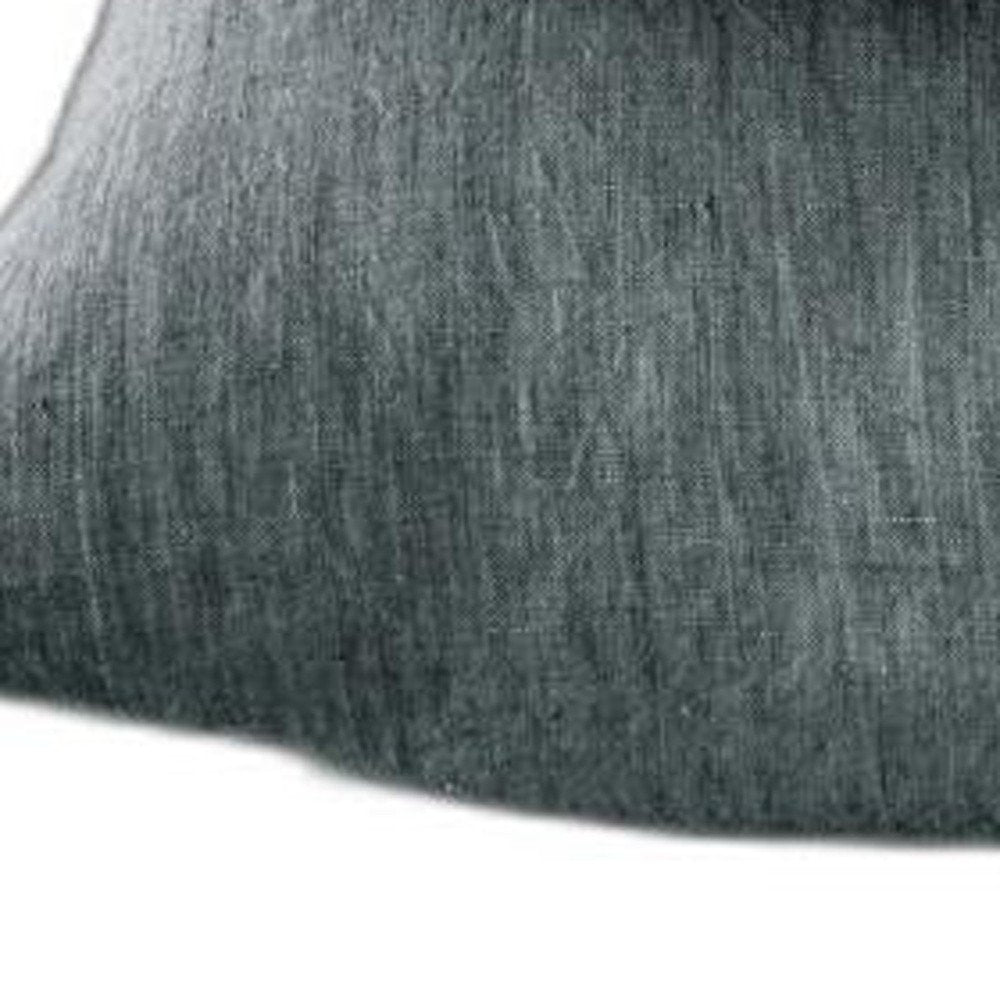Four Piece Slate Gray Linen King Sheet Set